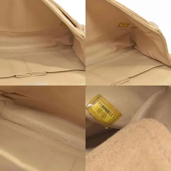 CHANEL 2006-2008 Medium Classic Lambskin Trimmed Canvas Line - Picture 8 of 15